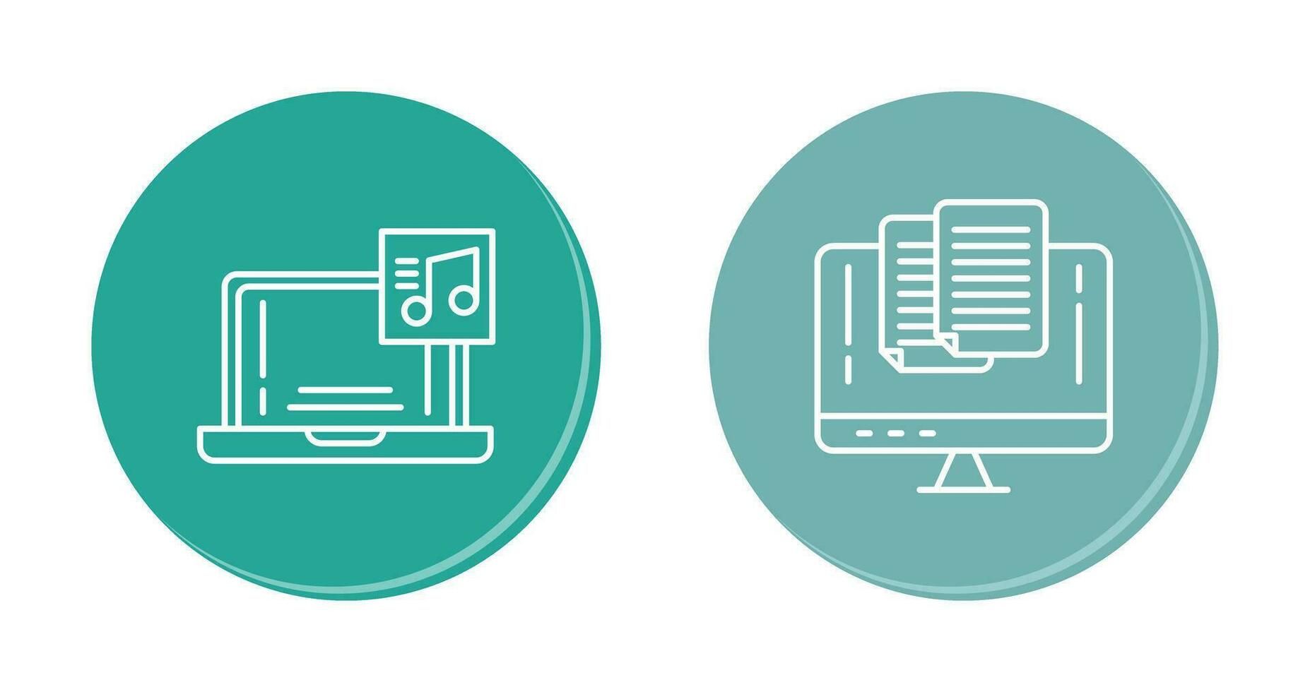 Music and Paste Icon vector