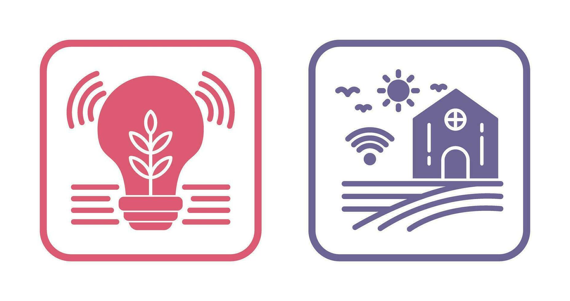 Idea and Smart Farm Icon vector