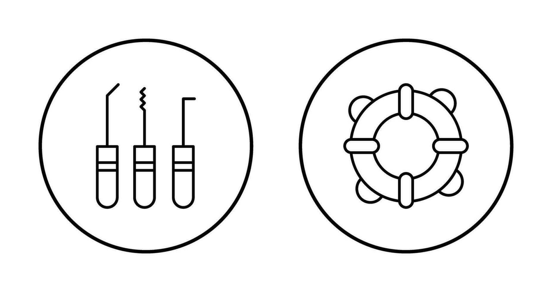 Lockpick and Life Guards Icon vector