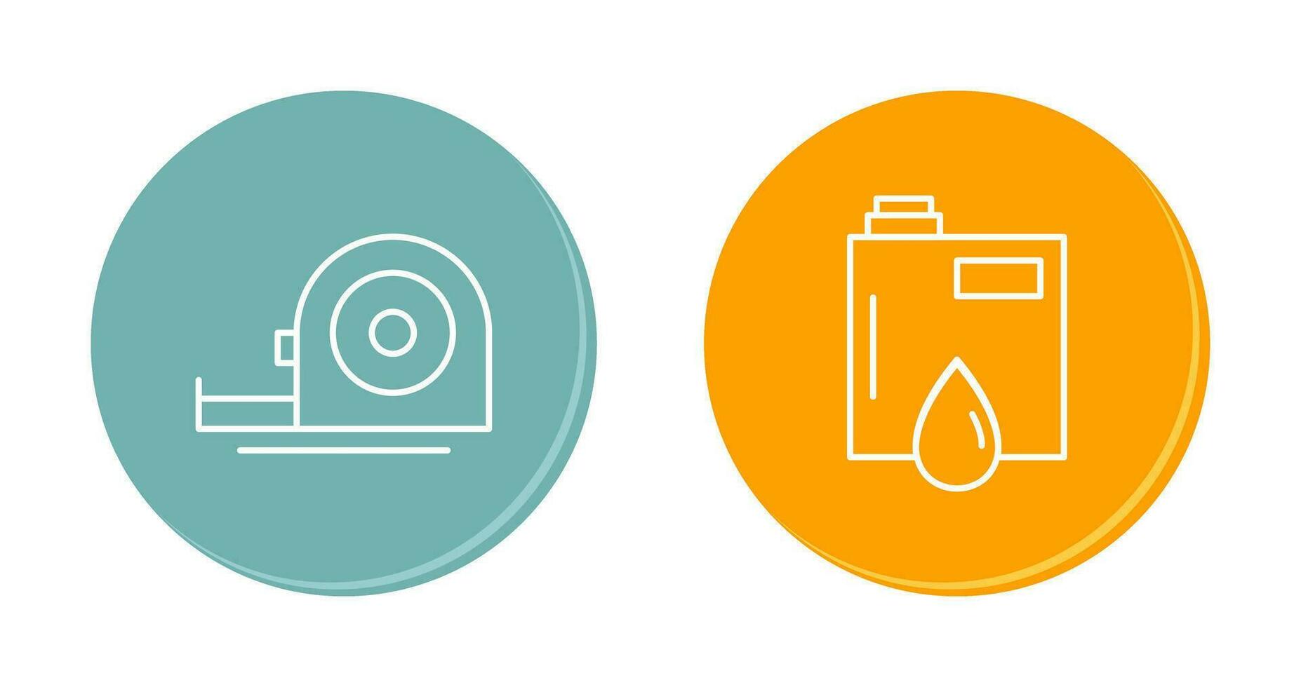 Measuring Tape and Petroleum Icon vector