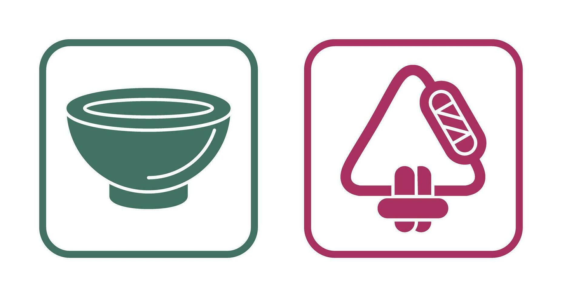 Bowling and Carabiner Icon vector