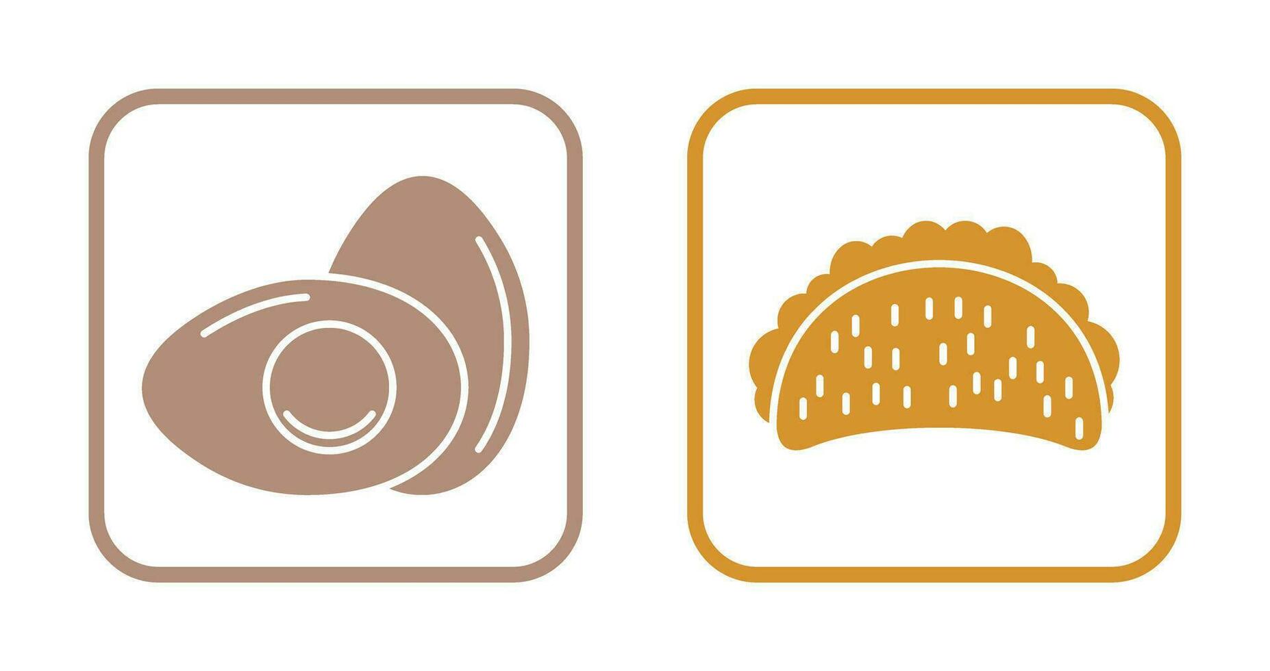 Egg and Tacos Icon vector