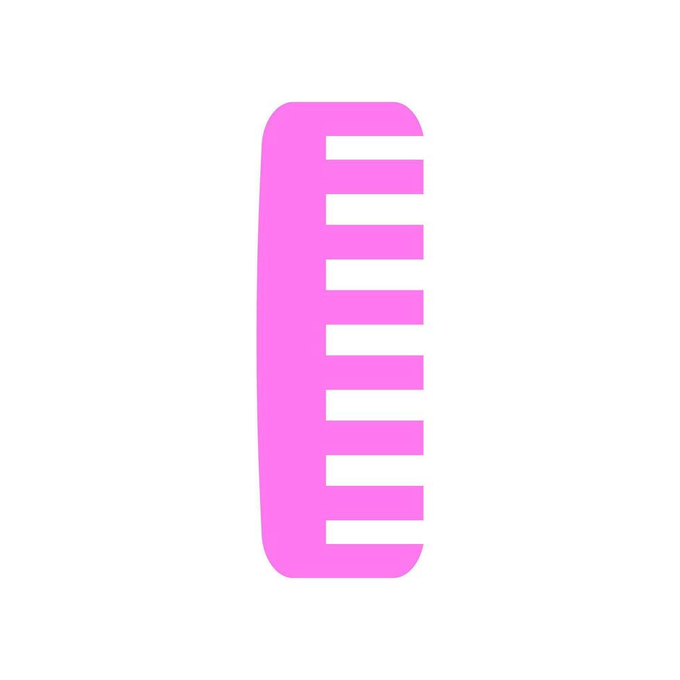 Pink Comb Flat Illustration. Suitable for infographics, books, banners and other designs vector