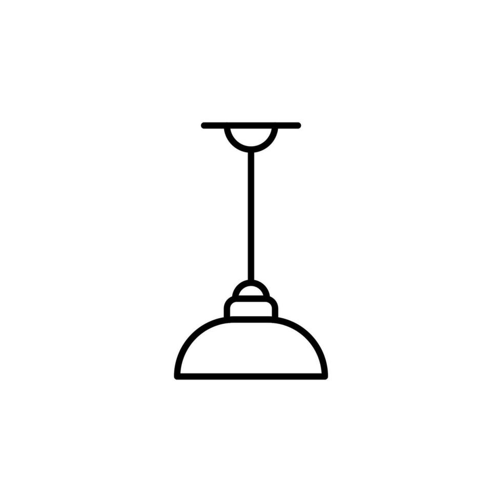 lámpara sencillo minimalista contorno icono. Perfecto para web sitios, libros, historias, tiendas editable carrera en minimalista contorno estilo vector
