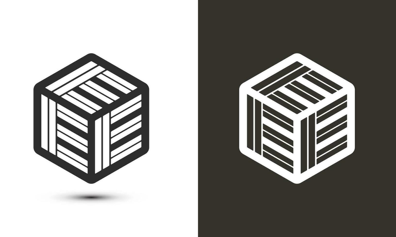 mi mi mi letra logo diseño con ilustrador cubo logo, vector logo moderno alfabeto fuente superposición estilo. prima negocio logo icono. blanco color en negro antecedentes