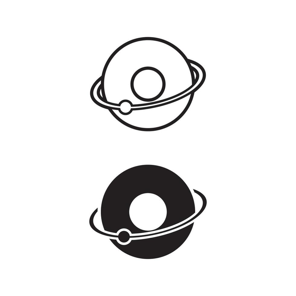 letter O for orbit modern logo design vector