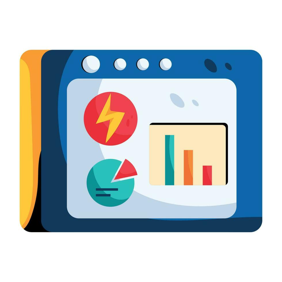 Trendy Energy Report vector