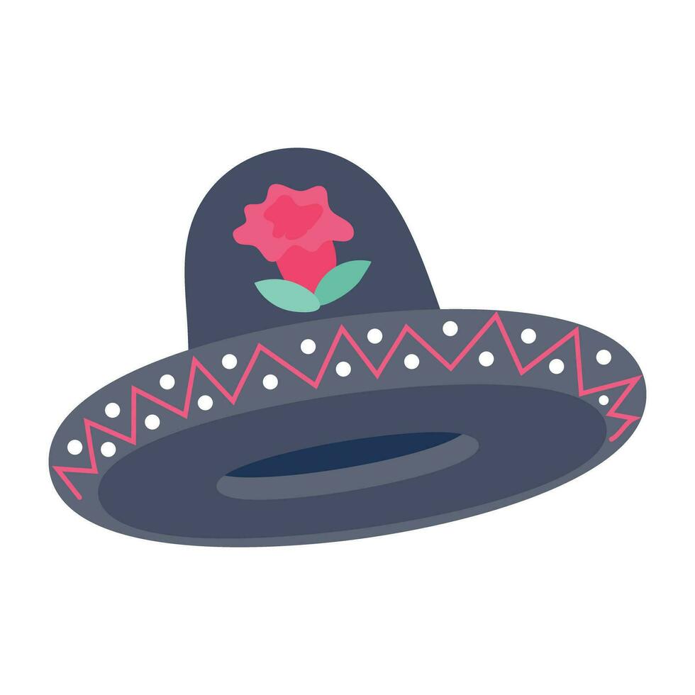 Trendy Mexican Hat vector