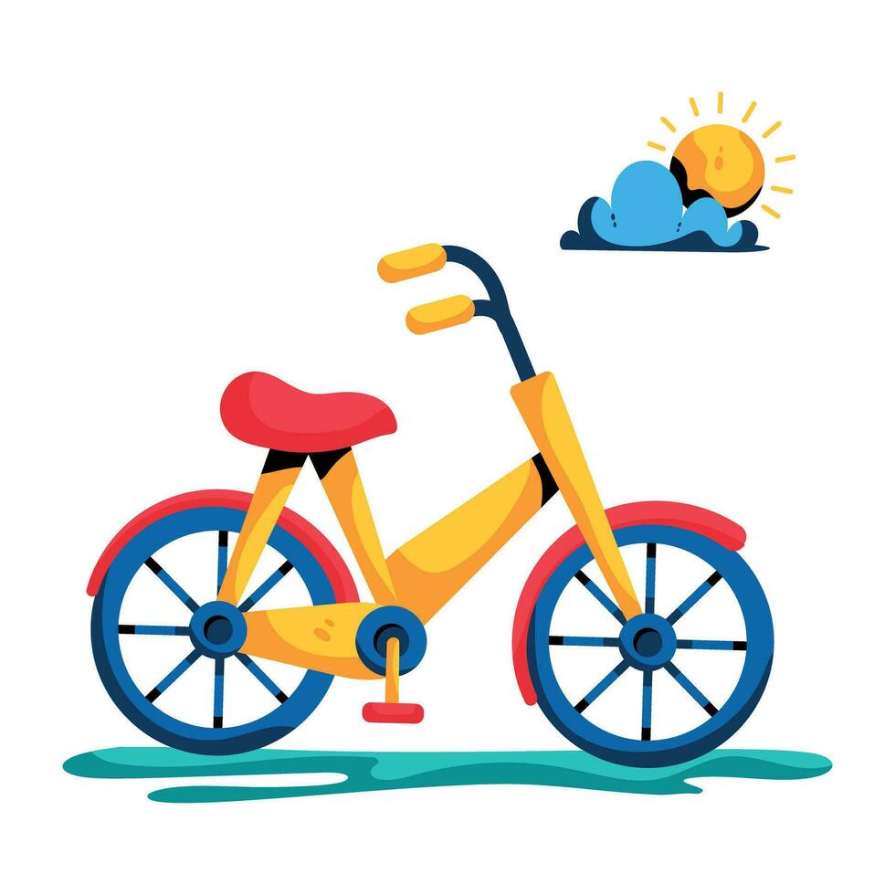 Trendy Bicycle Concepts vector