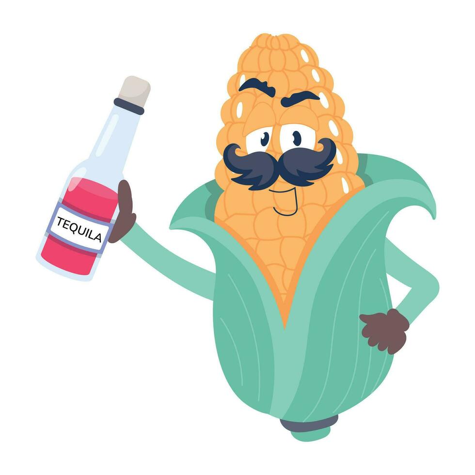 Trendy Mexican Tequila vector