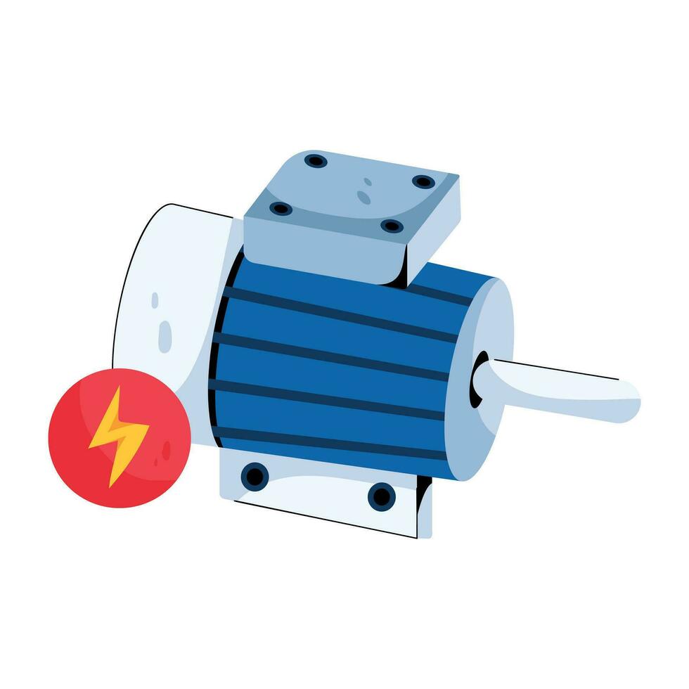 Trendy Electric Motor vector