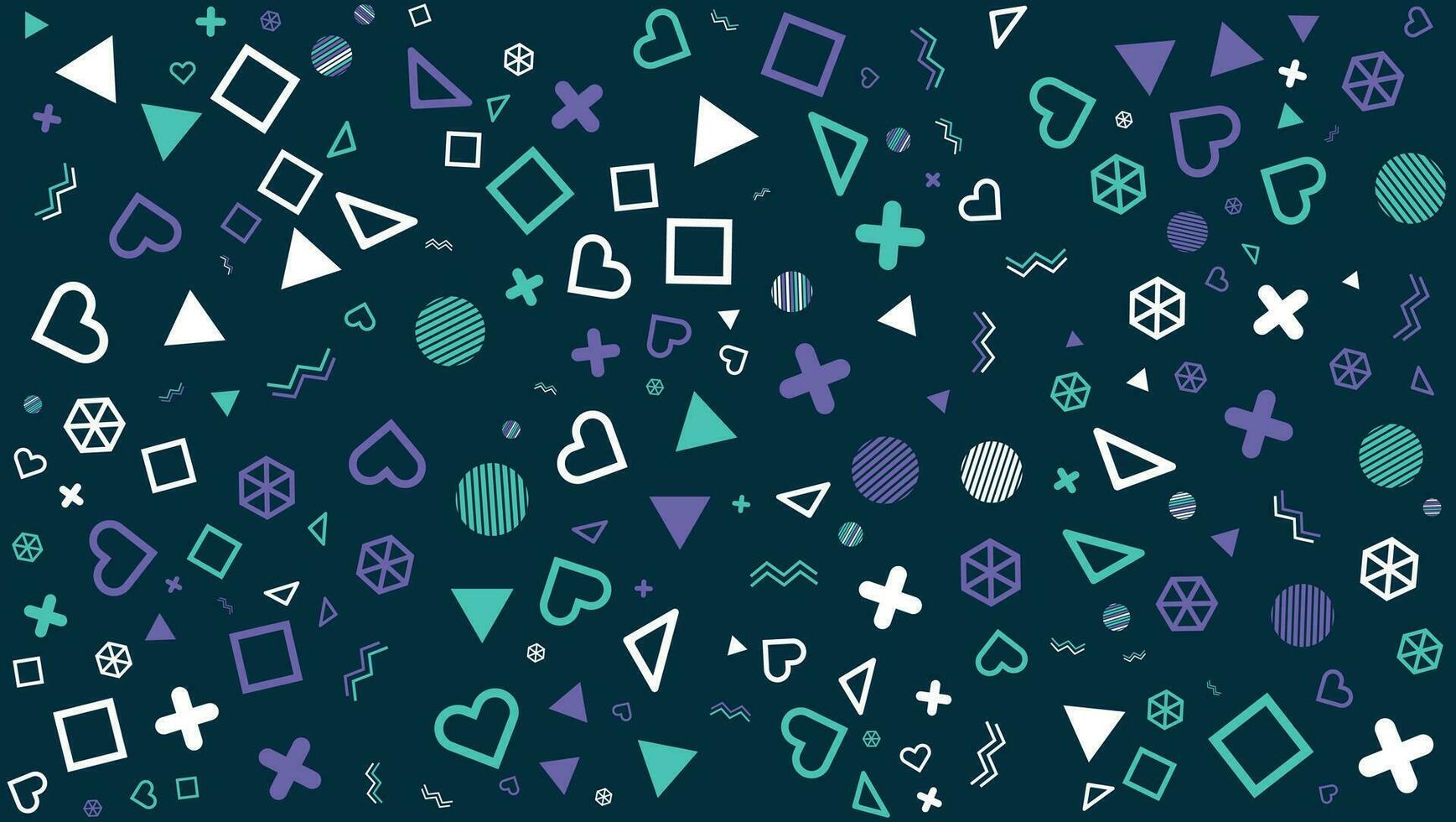 vector flat geometric models background