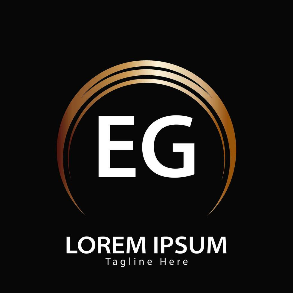 letter EG logo. E G. EG logo design vector illustration for creative company, business, industry. Pro vector