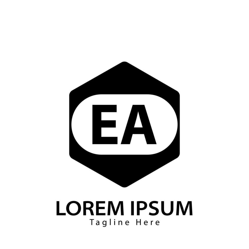 letter EA logo. E A. EA logo design vector illustration for creative company, business, industry. Pro vector