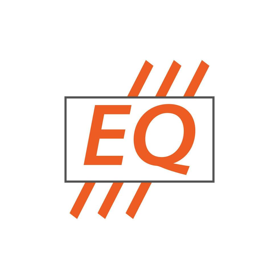 letter EQ logo. E Q. EQ logo design vector illustration for creative company, business, industry. Pro vector