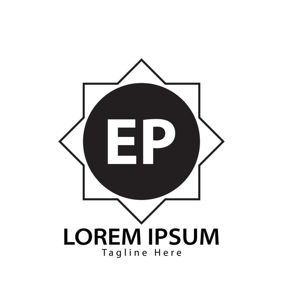 letter EP logo. E P. EP logo design vector illustration for creative company, business, industry. Pro vector