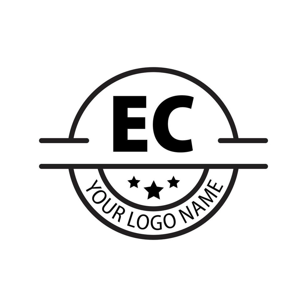 letter EC logo. E C. EC logo design vector illustration for creative company, business, industry. Pro vector