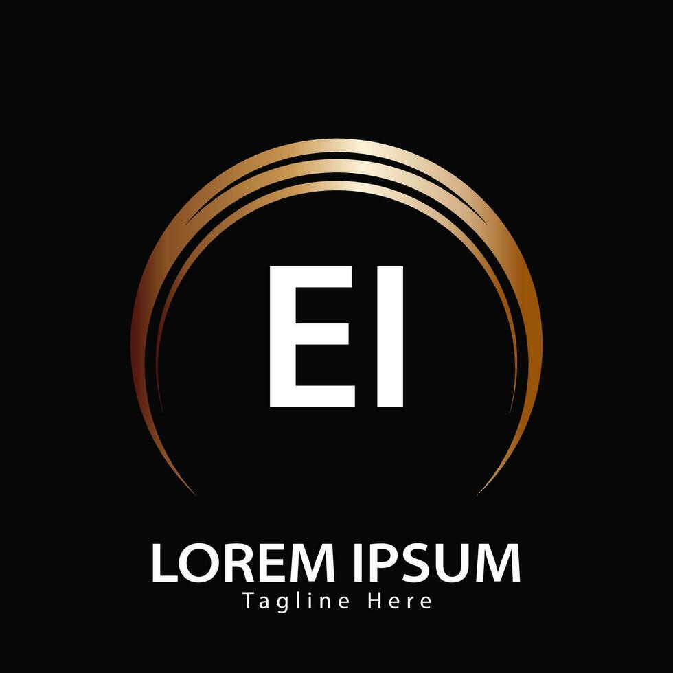 letter EI logo. E I. EI logo design vector illustration for creative company, business, industry. Pro vector