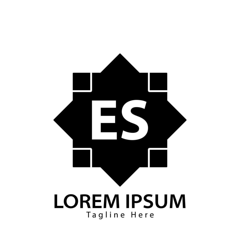 letter ES logo. E S. ES logo design vector illustration for creative company, business, industry. Pro vector
