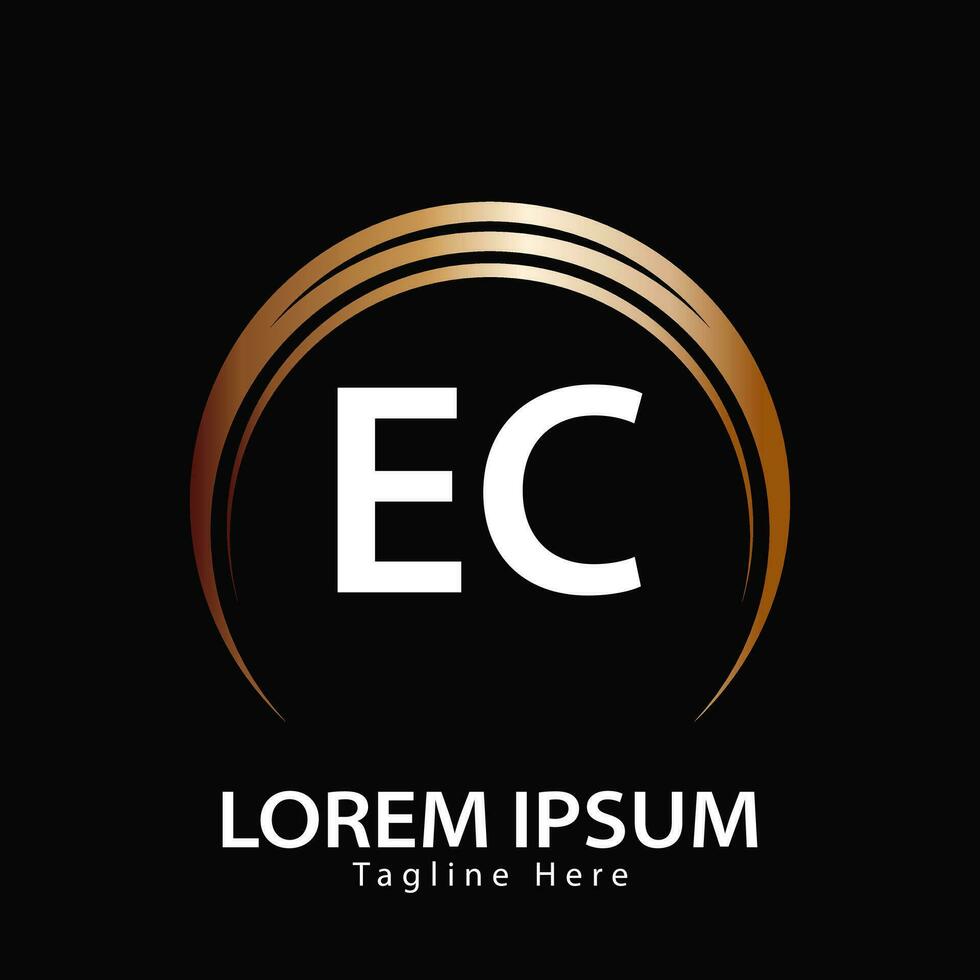 letter EC logo. E C. EC logo design vector illustration for creative company, business, industry. Pro vector