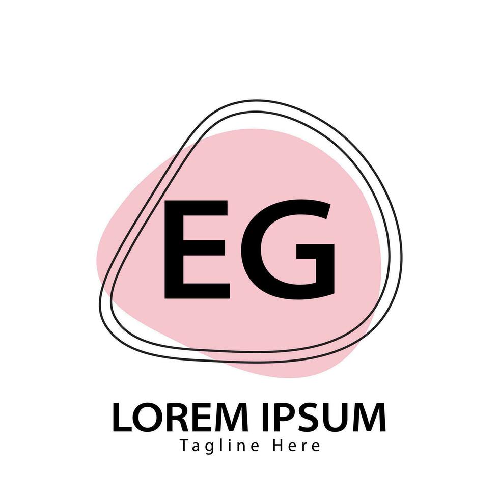 letter EG logo. E G. EG logo design vector illustration for creative company, business, industry. Pro vector