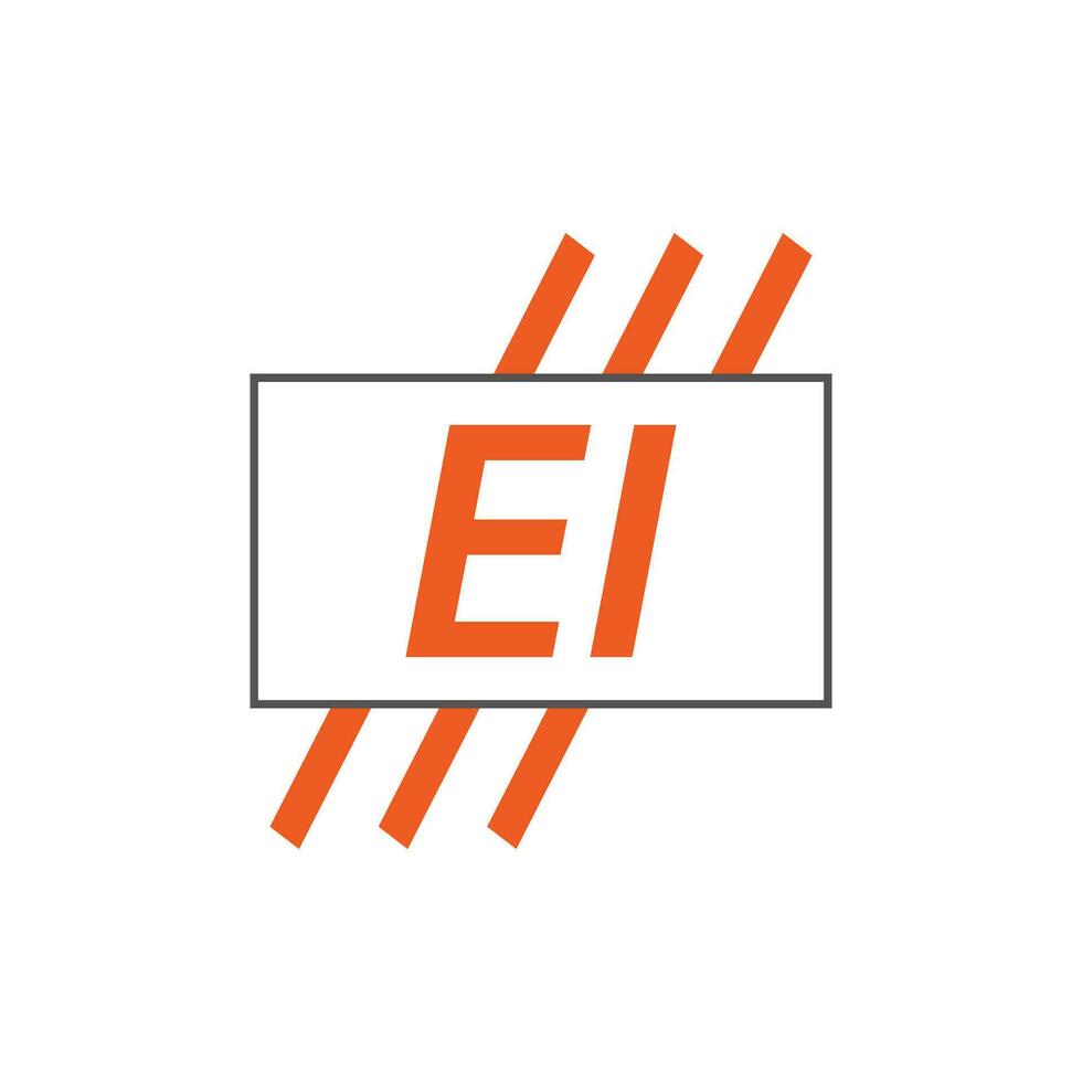 letter EI logo. E I. EI logo design vector illustration for creative company, business, industry. Pro vector