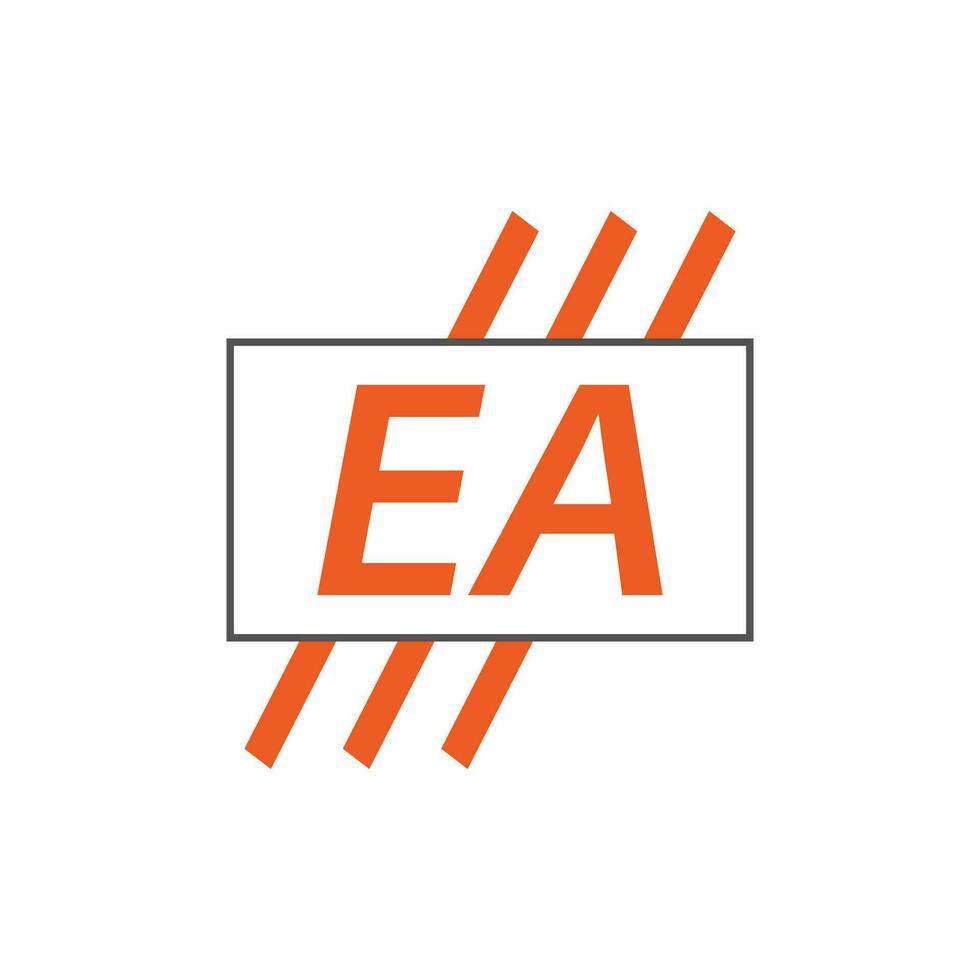 letter EA logo. E A. EA logo design vector illustration for creative company, business, industry. Pro vector