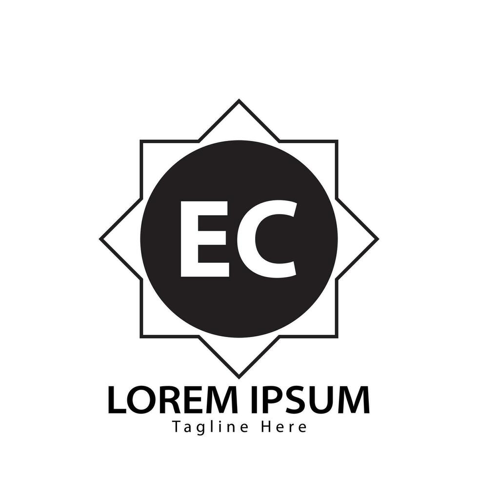 letter EC logo. E C. EC logo design vector illustration for creative company, business, industry. Pro vector
