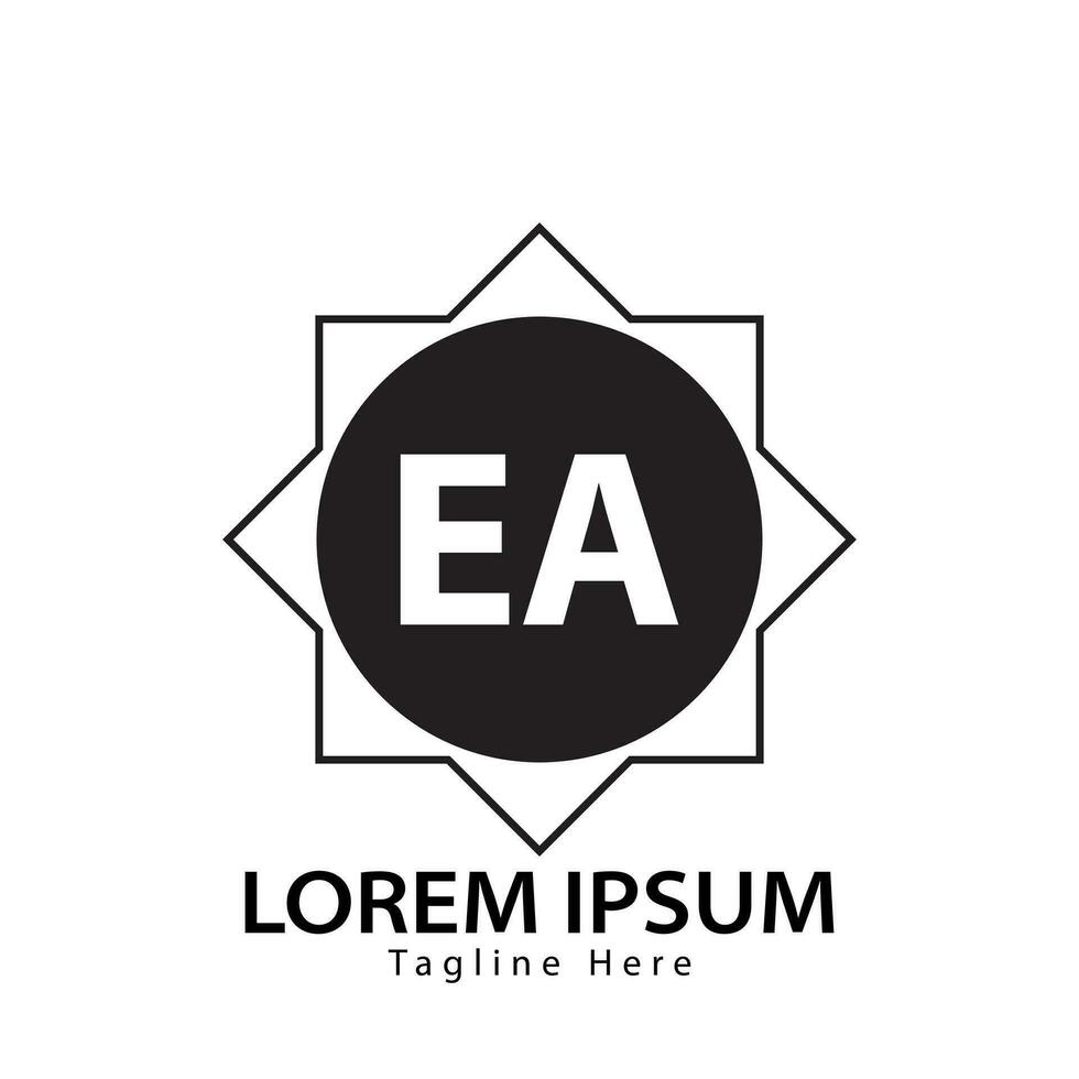 letter EA logo. E A. EA logo design vector illustration for creative company, business, industry. Pro vector