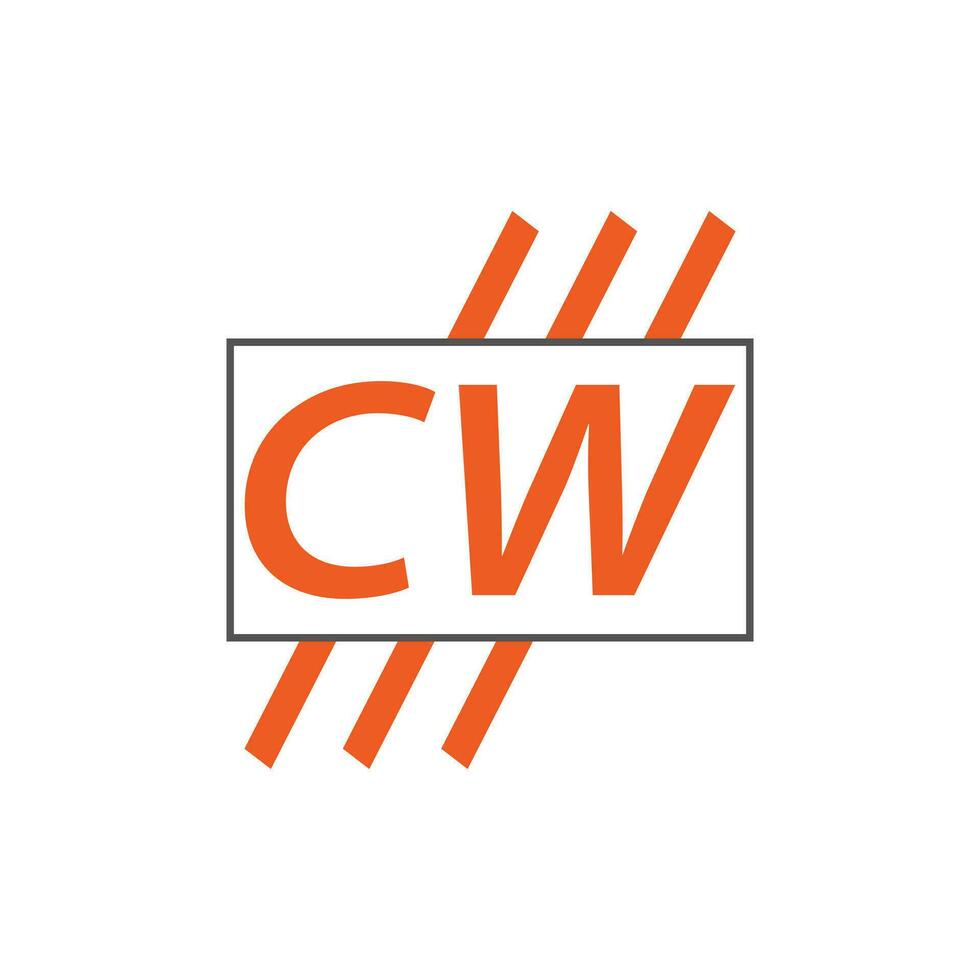 letter CW logo. C W. CW logo design vector illustration for creative company, business, industry. Pro vector