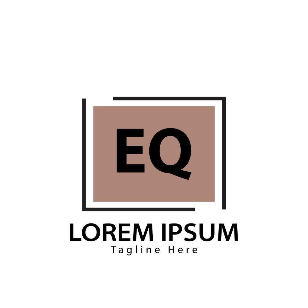 letter EQ logo. E Q. EQ logo design vector illustration for creative company, business, industry. Pro vector