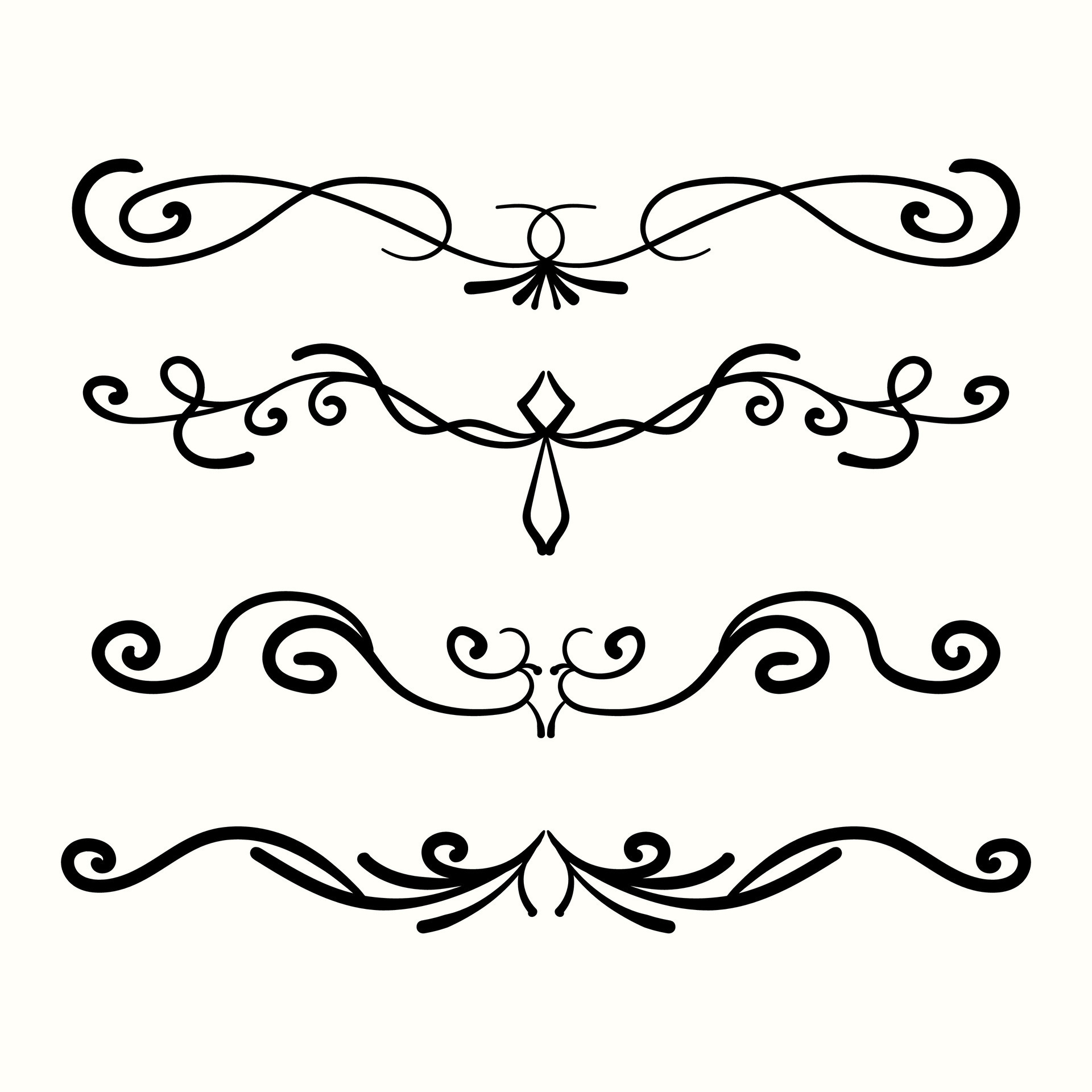 Label ornament dividers. Decorative retro page divider borders 33217587