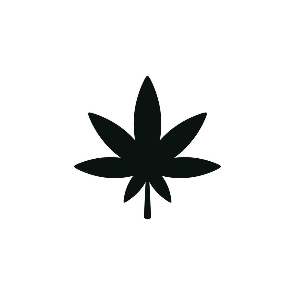 Cannabis icon isolated on white background vector
