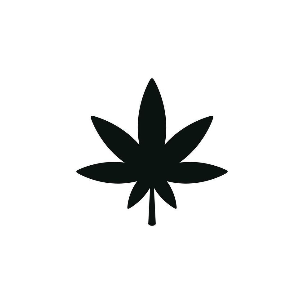 Cannabis icon isolated on white background vector