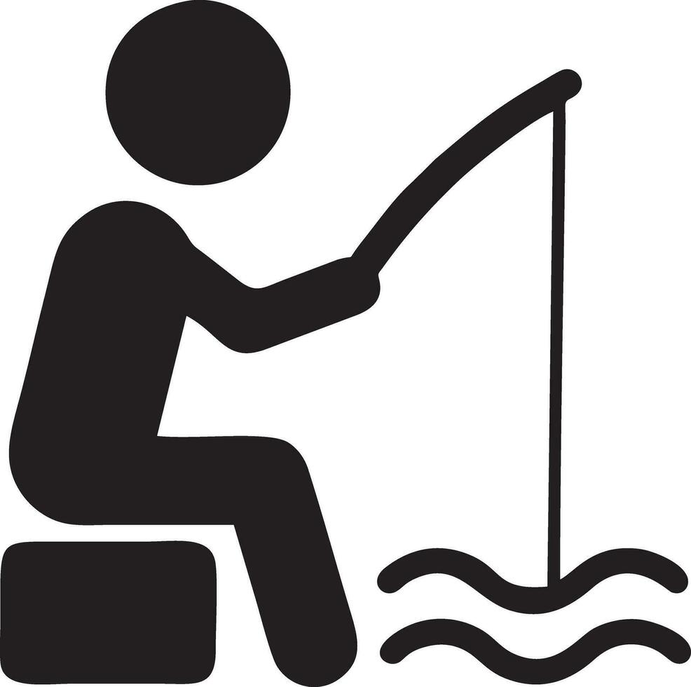 Logo Icon Fishinig vector design, Object Fish icon Fishing