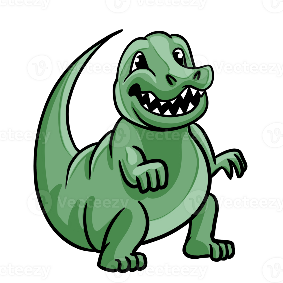 dino t rex schattig illustratie png