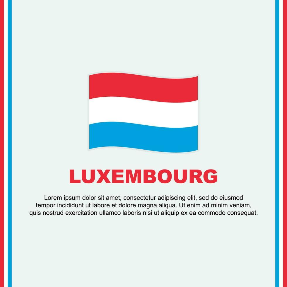 Luxemburgo bandera antecedentes diseño modelo. Luxemburgo independencia día bandera social medios de comunicación correo. Luxemburgo dibujos animados vector