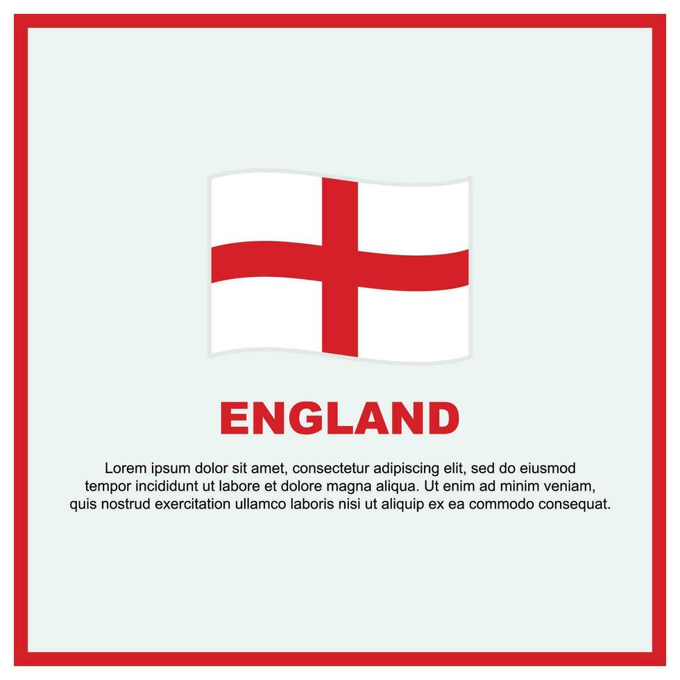 England Flag Background Design Template. England Independence Day Banner Social Media Post. England Banner vector