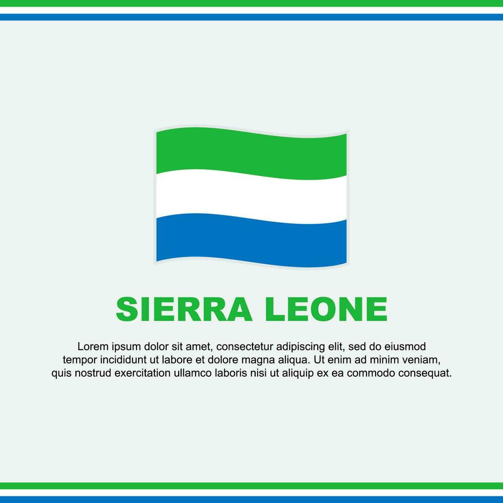 sierra leona bandera antecedentes diseño modelo. sierra leona independencia día bandera social medios de comunicación correo. sierra leona diseño vector