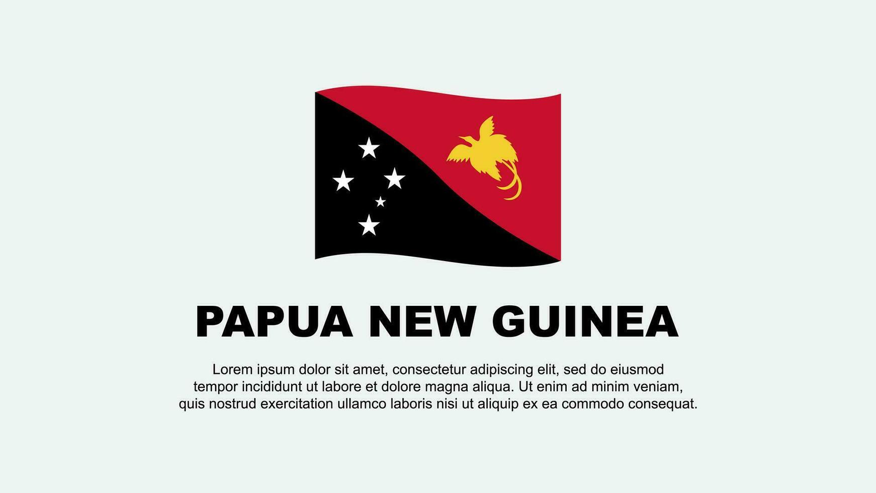 Papuasia nuevo Guinea bandera resumen antecedentes diseño modelo. Papuasia nuevo Guinea independencia día bandera social medios de comunicación vector ilustración. Papuasia nuevo Guinea antecedentes