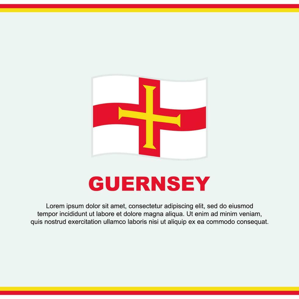 guernsey bandera antecedentes diseño modelo. guernsey independencia día bandera social medios de comunicación correo. guernsey diseño vector