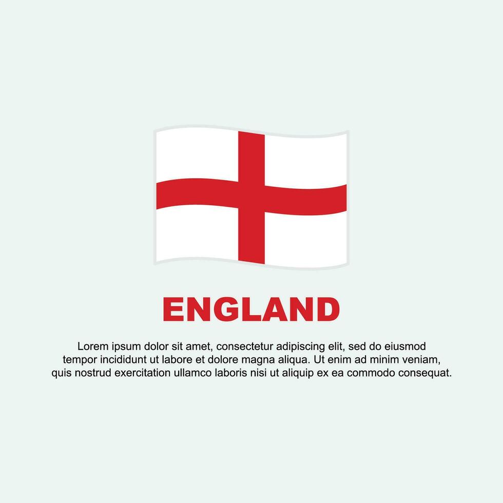 England Flag Background Design Template. England Independence Day Banner Social Media Post. England Background vector