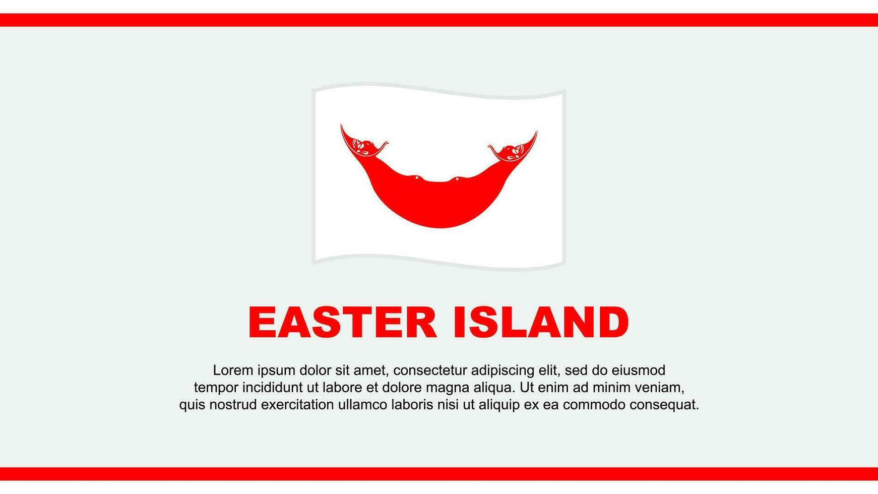 Easter Island Flag Abstract Background Design Template. Easter Island Independence Day Banner Social Media Vector Illustration. Easter Island Design