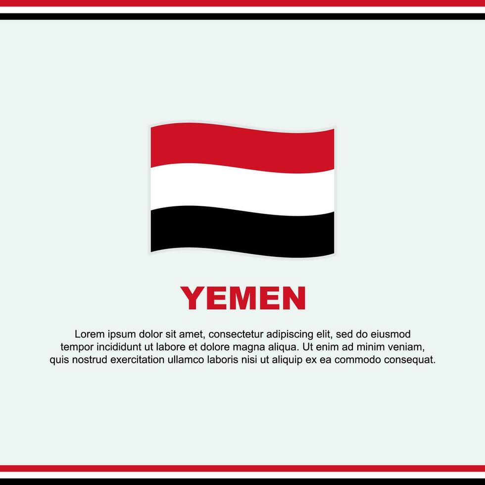 Yemen bandera antecedentes diseño modelo. Yemen independencia día bandera social medios de comunicación correo. Yemen diseño vector