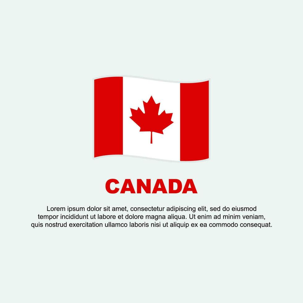 Canada Flag Background Design Template. Canada Independence Day Banner Social Media Post. Canada Background vector
