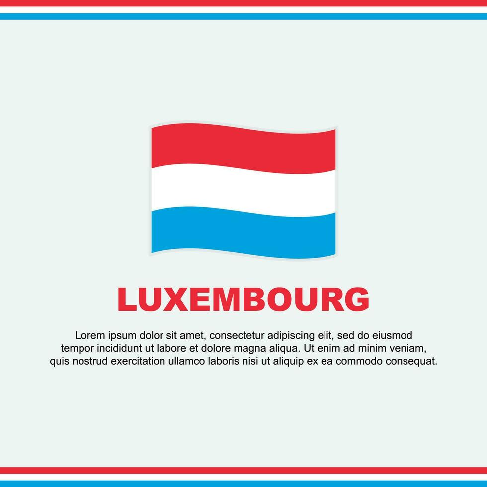 Luxemburgo bandera antecedentes diseño modelo. Luxemburgo independencia día bandera social medios de comunicación correo. Luxemburgo diseño vector