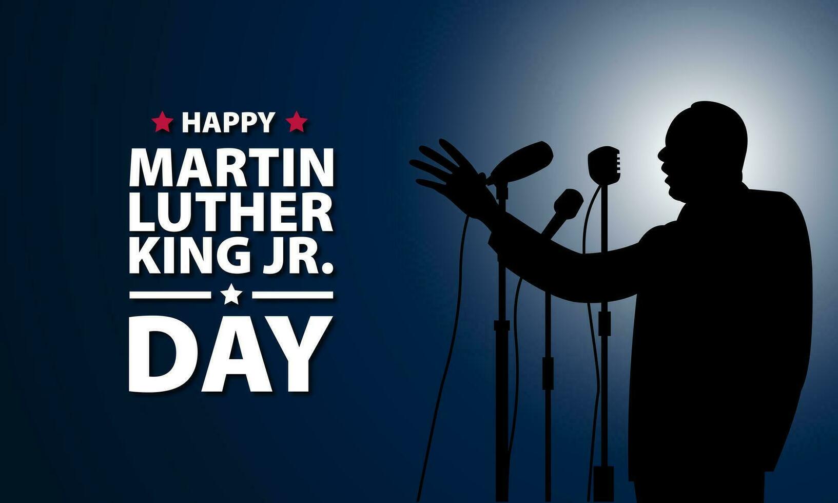 Happy Martin Luther King Jr. Day Background vector Illustration