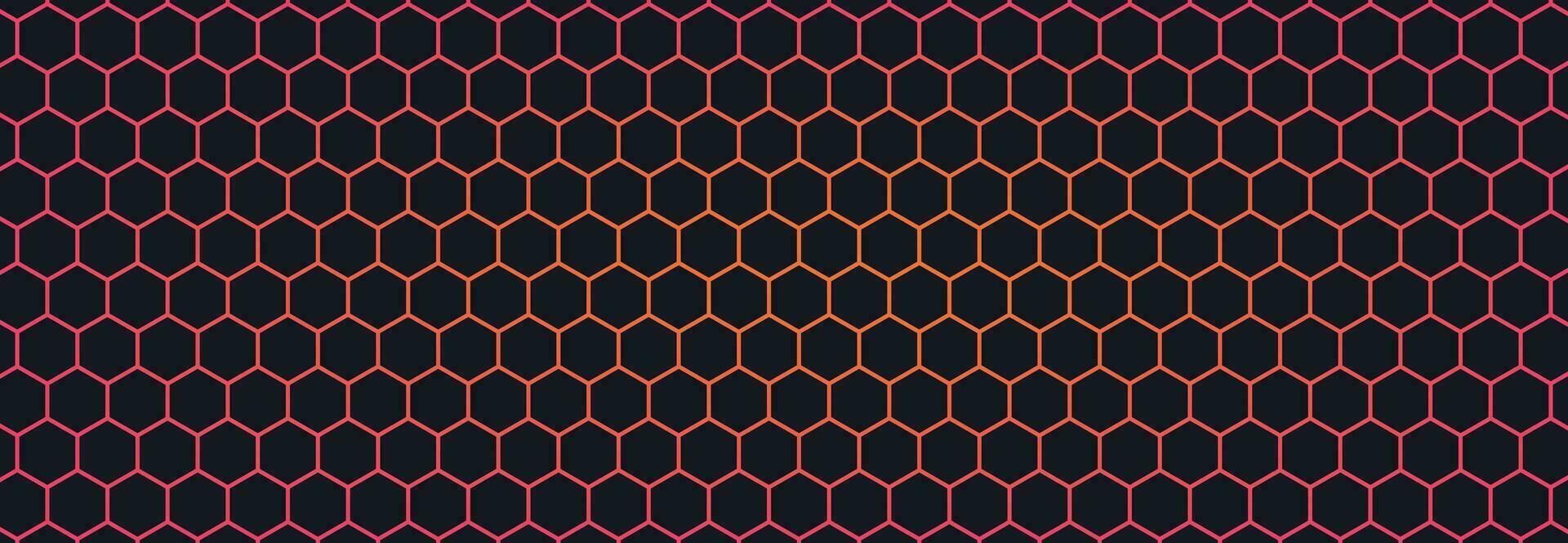 Multicolor Hexagon Abstract Technology Background vector