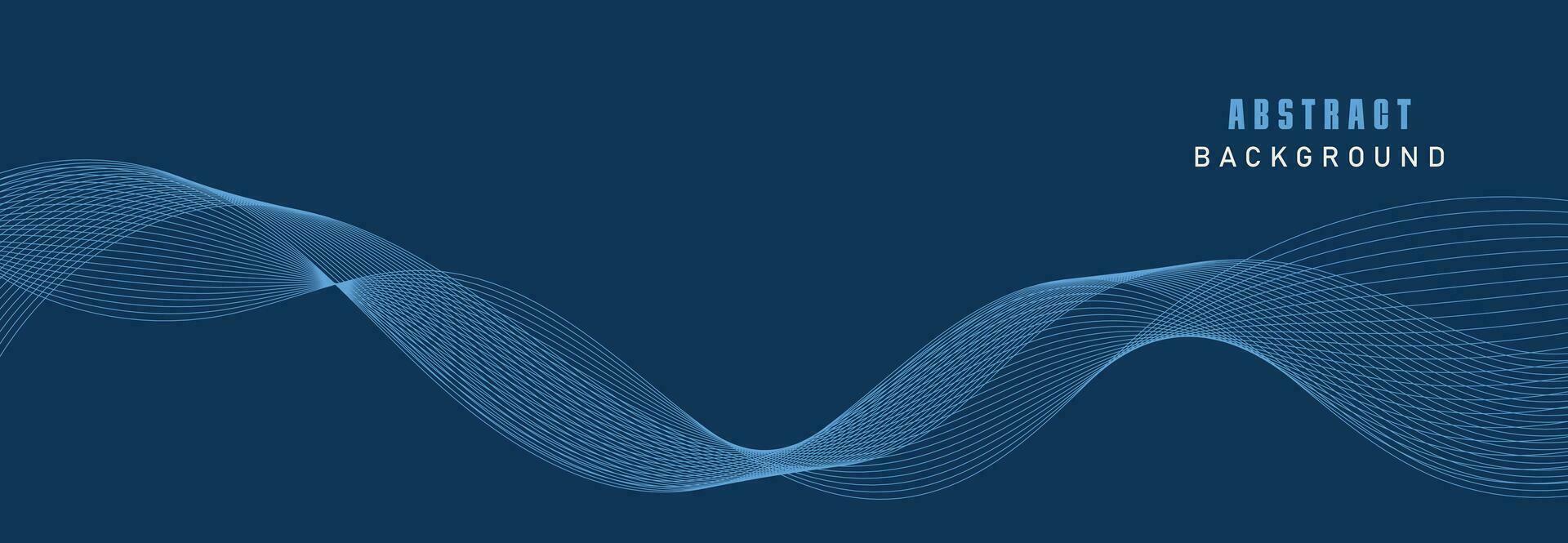 Vector Data Technology Background. Dotted Halftone Waves Connecting Dots and Lines on a Blue Background.