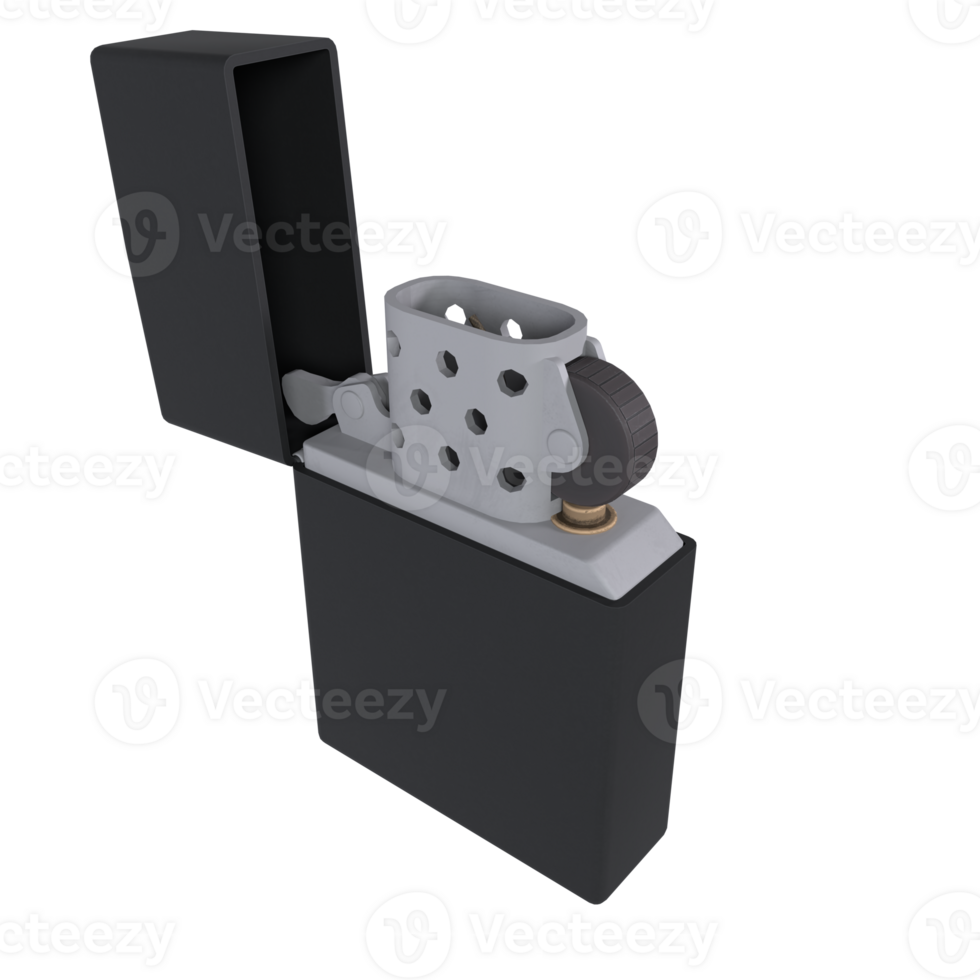 a black lighter with a white handle on transparent png